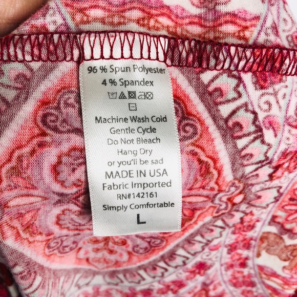 LULAROE Pink Paisley/Floral Fitted Dress - Picture 3 of 4